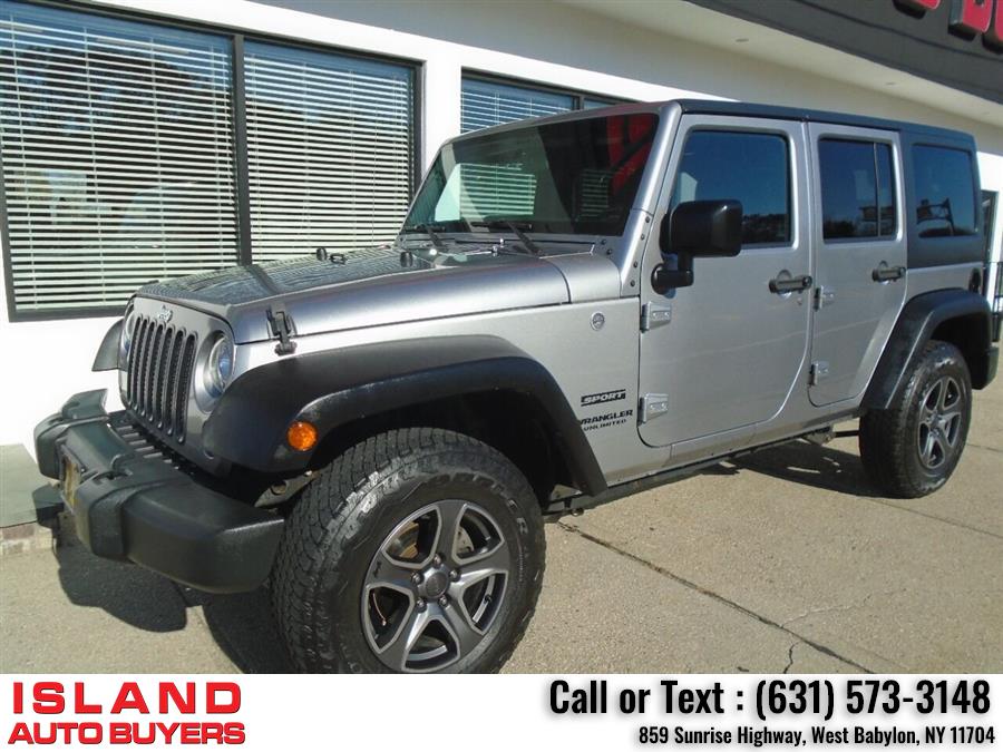 Used Jeep Wrangler Unlimited Sport 4x4 4dr SUV 2017 | Island Auto Buyers. West Babylon, New York Used Jeep Wrangler Unlimited Sport 4x4 4dr SUV 2017 | Island Auto Buyers. West Babylon, New York