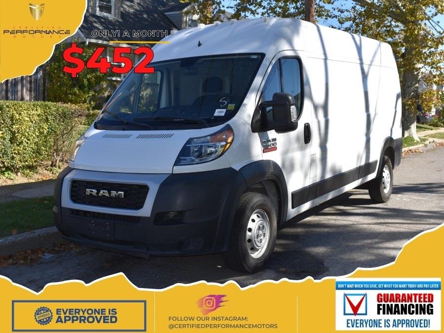 2018 Ram Promaster 2500 High Roof, available for sale in Valley Stream, New York | Certified Performance Motors. Valley Stream, New York