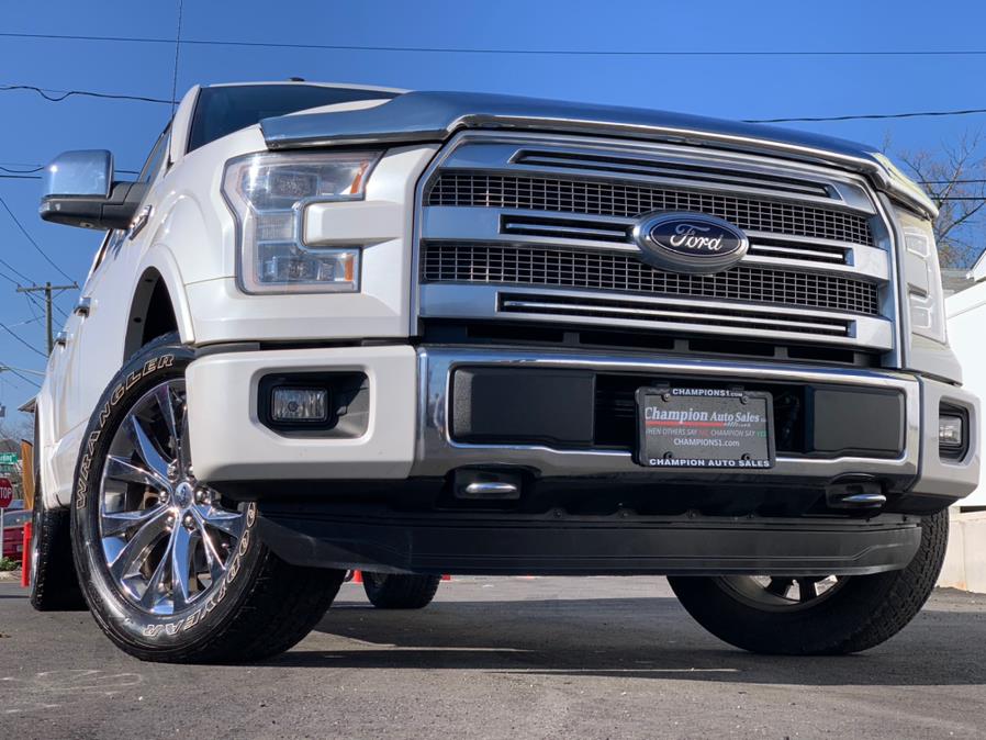 Used Ford F-150 4WD SuperCrew 157" Platinum 2016 | Champion Auto Hillside. Hillside, New Jersey Used Ford F-150 4WD SuperCrew 157" Platinum 2016 | Champion Auto Hillside. Hillside, New Jersey