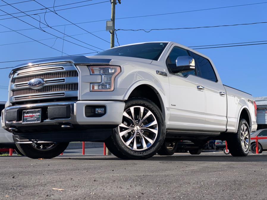 Used Ford F-150 4WD SuperCrew 157" Platinum 2016 | Champion Auto Hillside. Hillside, New Jersey Used Ford F-150 4WD SuperCrew 157" Platinum 2016 | Champion Auto Hillside. Hillside, New Jersey