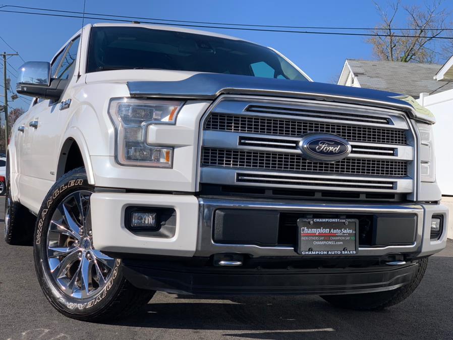 Used Ford F-150 4WD SuperCrew 157" Platinum 2016 | Champion Auto Hillside. Hillside, New Jersey Used Ford F-150 4WD SuperCrew 157" Platinum 2016 | Champion Auto Hillside. Hillside, New Jersey