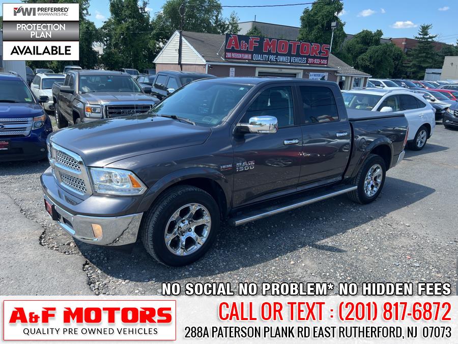 2017 Ram 1500 Laramie 4x4 Crew Cab 5''7" Box, available for sale in East Rutherford, New Jersey | A&F Motors LLC. East Rutherford, New Jersey 2017 Ram 1500 Laramie 4x4 Crew Cab 5''7" Box, available for sale in East Rutherford, New Jersey | A&F Motors LLC. East Rutherford, New Jersey