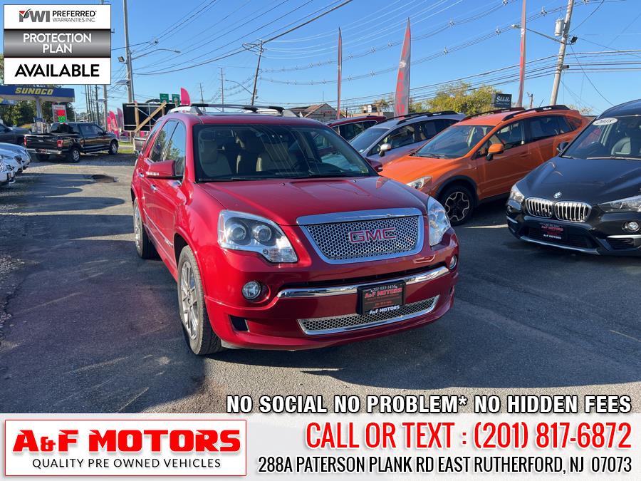 2012 GMC Acadia AWD 4dr Denali, available for sale in East Rutherford, New Jersey | A&F Motors LLC. East Rutherford, New Jersey 2012 GMC Acadia AWD 4dr Denali, available for sale in East Rutherford, New Jersey | A&F Motors LLC. East Rutherford, New Jersey