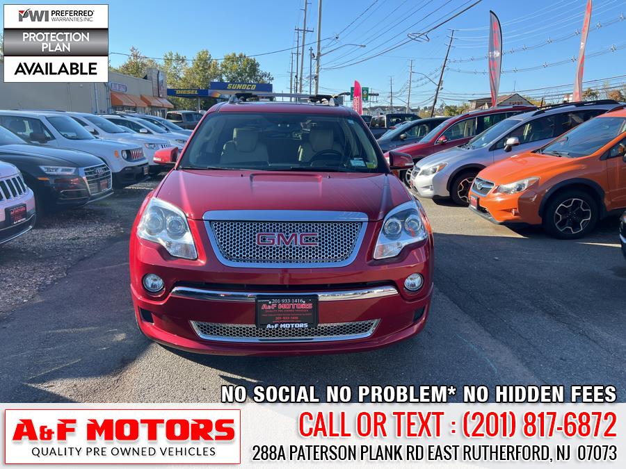 2012 GMC Acadia AWD 4dr Denali, available for sale in East Rutherford, New Jersey | A&F Motors LLC. East Rutherford, New Jersey 2012 GMC Acadia AWD 4dr Denali, available for sale in East Rutherford, New Jersey | A&F Motors LLC. East Rutherford, New Jersey