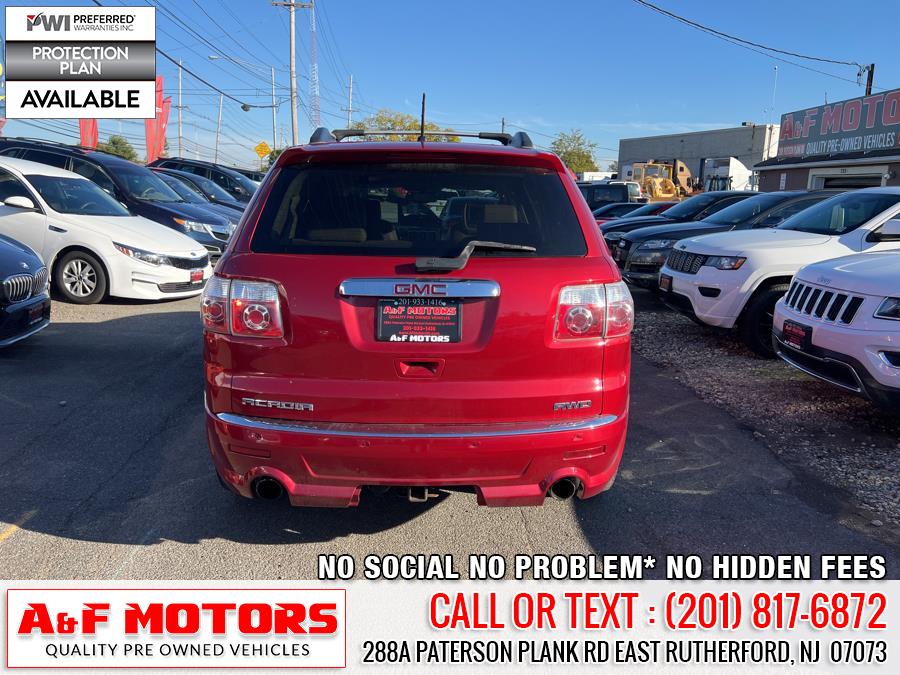 2012 GMC Acadia AWD 4dr Denali, available for sale in East Rutherford, New Jersey | A&F Motors LLC. East Rutherford, New Jersey 2012 GMC Acadia AWD 4dr Denali, available for sale in East Rutherford, New Jersey | A&F Motors LLC. East Rutherford, New Jersey