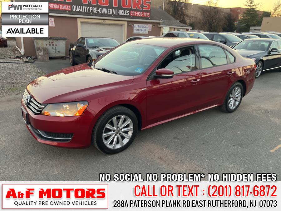 Used Volkswagen Passat 4dr Sdn 1.8T Auto S PZEV 2015 | A&F Motors LLC. East Rutherford, New Jersey Used Volkswagen Passat 4dr Sdn 1.8T Auto S PZEV 2015 | A&F Motors LLC. East Rutherford, New Jersey