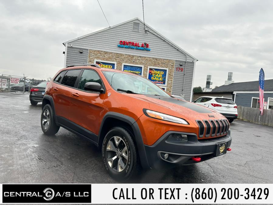 2014 Jeep Cherokee 4WD 4dr Trailhawk, available for sale in East Windsor, Connecticut | Central A/S LLC. East Windsor, Connecticut 2014 Jeep Cherokee 4WD 4dr Trailhawk, available for sale in East Windsor, Connecticut | Central A/S LLC. East Windsor, Connecticut