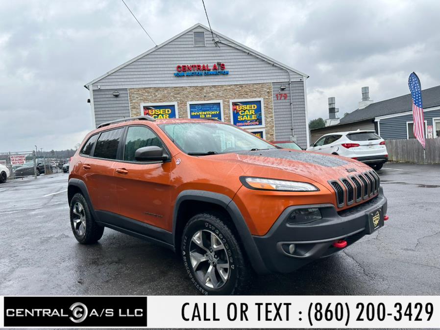 Used Jeep Cherokee 4WD 4dr Trailhawk 2015 | Central A/S LLC. East Windsor, Connecticut