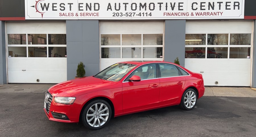 2013 Audi A4 4dr Sdn Auto quattro 2.0T Prestige, available for sale in Waterbury, Connecticut | West End Automotive Center. Waterbury, Connecticut