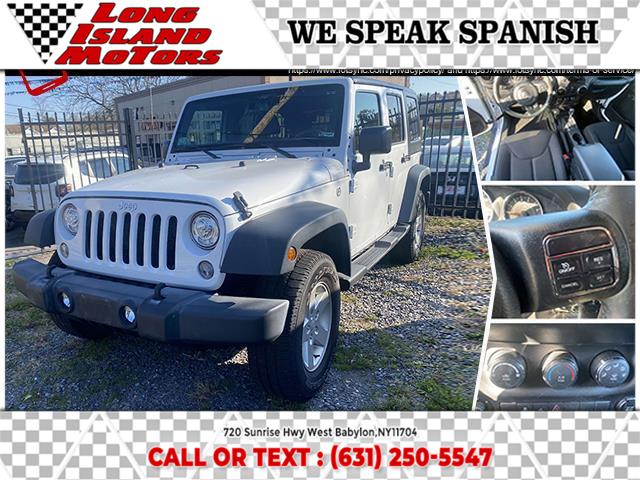 2017 Jeep Wrangler Unlimited Sport 4x4, available for sale in West Babylon, New York | Long Island Motors. West Babylon, New York