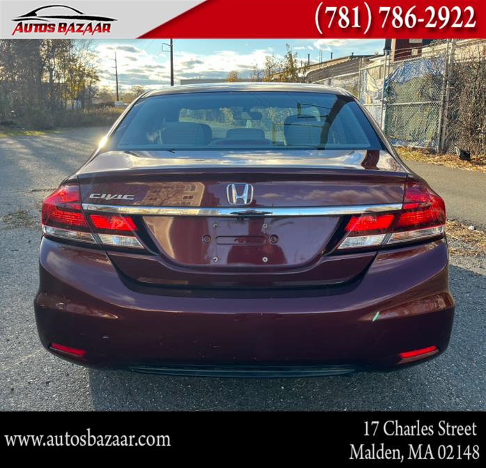 2013 Honda Civic Sdn 4dr Auto LX, available for sale in Malden, Massachusetts | Auto Bazaar. Malden, Massachusetts 2013 Honda Civic Sdn 4dr Auto LX, available for sale in Malden, Massachusetts | Auto Bazaar. Malden, Massachusetts