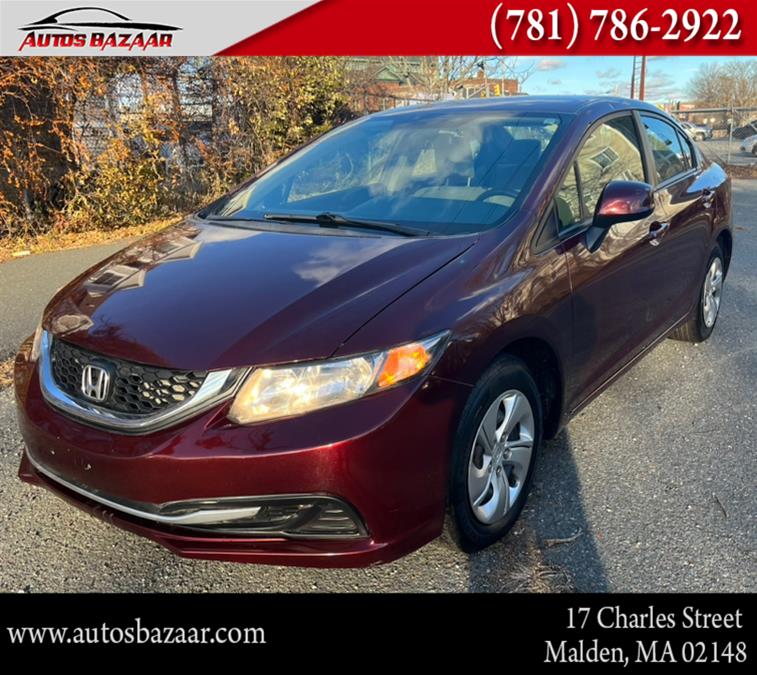 2013 Honda Civic Sdn 4dr Auto LX, available for sale in Malden, Massachusetts | Auto Bazaar. Malden, Massachusetts 2013 Honda Civic Sdn 4dr Auto LX, available for sale in Malden, Massachusetts | Auto Bazaar. Malden, Massachusetts