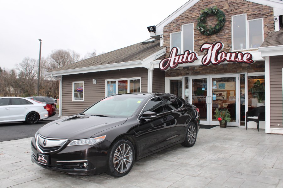 2015 Acura TLX 4dr Sdn SH-AWD V6 Advance, available for sale in Plantsville, Connecticut | Auto House of Luxury. Plantsville, Connecticut