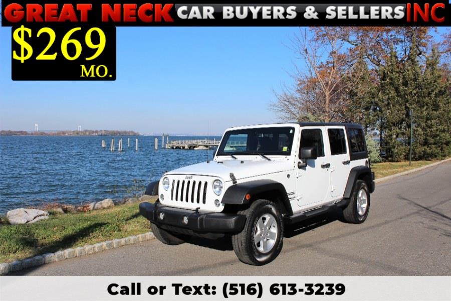 2016 Jeep Wrangler Unlimited 4WD 4dr Sport, available for sale in Great Neck, New York | Great Neck Car Buyers & Sellers. Great Neck, New York