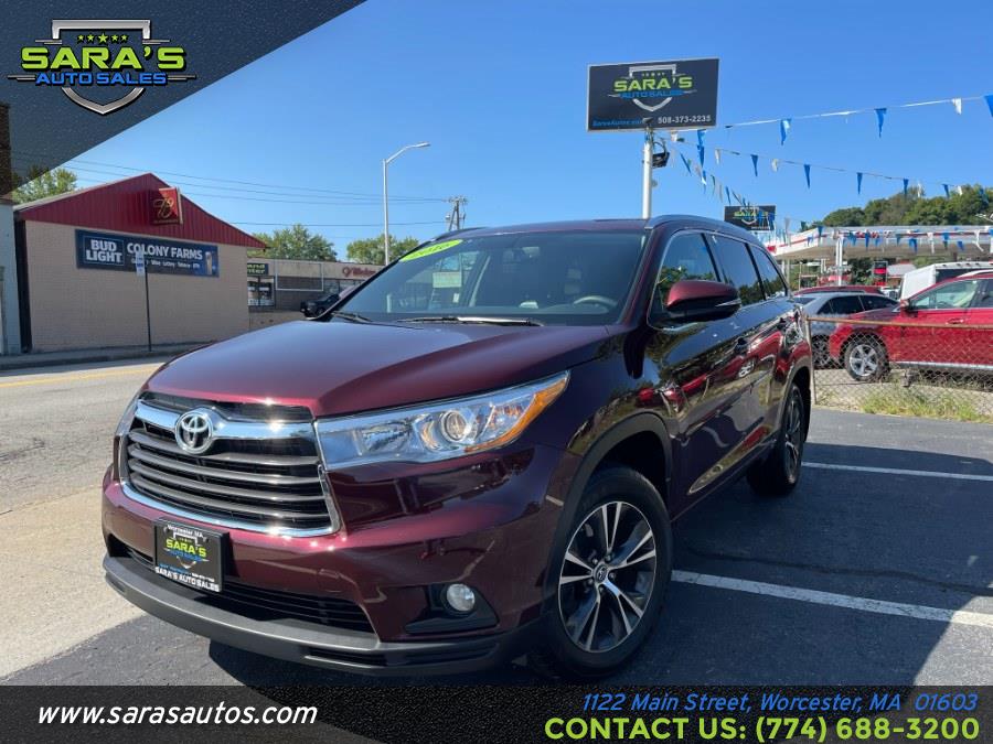 2016 Toyota Highlander AWD 4dr V6 XLE (Natl), available for sale in Worcester, Massachusetts | Sara's Auto Sales. Worcester, Massachusetts