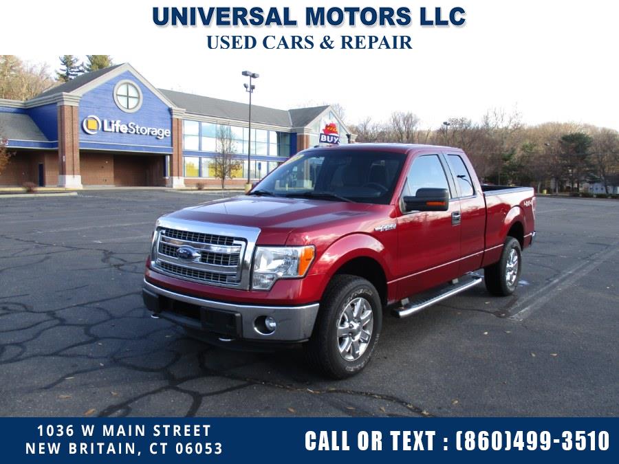 2013 Ford F-150 4WD SuperCab 145" XLT, available for sale in New Britain, Connecticut | Universal Motors LLC. New Britain, Connecticut