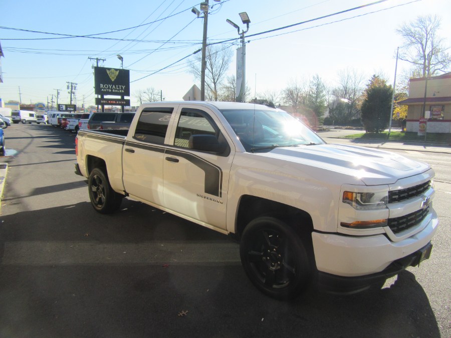2018 Chevrolet Silverado 1500 4WD Crew Cab 143.5" Custom, available for sale in Little Ferry, New Jersey | Royalty Auto Sales. Little Ferry, New Jersey 2018 Chevrolet Silverado 1500 4WD Crew Cab 143.5" Custom, available for sale in Little Ferry, New Jersey | Royalty Auto Sales. Little Ferry, New Jersey