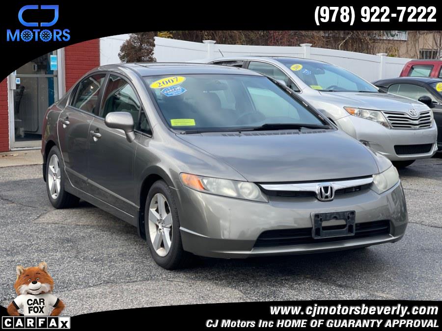 2007 Honda Civic Sdn 4dr AT EX, available for sale in Beverly, Massachusetts | CJ Motors Inc. Beverly, Massachusetts 2007 Honda Civic Sdn 4dr AT EX, available for sale in Beverly, Massachusetts | CJ Motors Inc. Beverly, Massachusetts