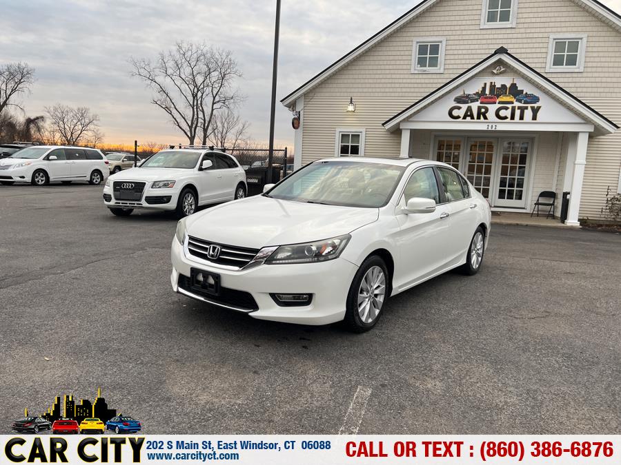 2013 Honda Accord Sdn 4dr I4 CVT EX-L, available for sale in East Windsor, Connecticut | Car City LLC. East Windsor, Connecticut