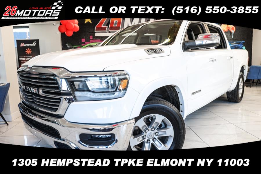 2021 Ram 1500 Laramie 4x4 Crew Cab 5''7" Box, available for sale in ELMONT, New York | 26 Motors Long Island. ELMONT, New York 2021 Ram 1500 Laramie 4x4 Crew Cab 5''7" Box, available for sale in ELMONT, New York | 26 Motors Long Island. ELMONT, New York