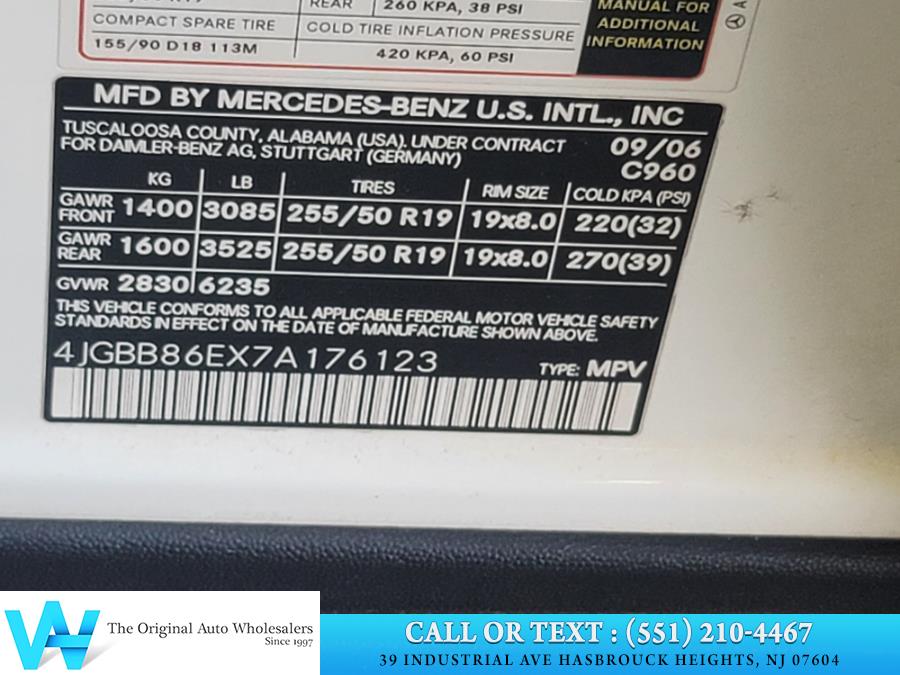 2007 Mercedes-Benz M-Class 4MATIC 4dr 3.5L, available for sale in Lodi, New Jersey | AW Auto & Truck Wholesalers, Inc. Lodi, New Jersey 2007 Mercedes-Benz M-Class 4MATIC 4dr 3.5L, available for sale in Lodi, New Jersey | AW Auto & Truck Wholesalers, Inc. Lodi, New Jersey