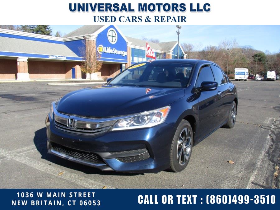 2016 Honda Accord Sedan 4dr I4 CVT LX, available for sale in New Britain, Connecticut | Universal Motors LLC. New Britain, Connecticut