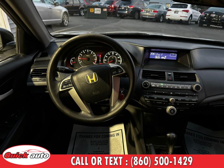 Used Honda Accord Sdn 4dr I4 Auto LX 2010 | Quick Auto LLC. Bristol, Connecticut Used Honda Accord Sdn 4dr I4 Auto LX 2010 | Quick Auto LLC. Bristol, Connecticut