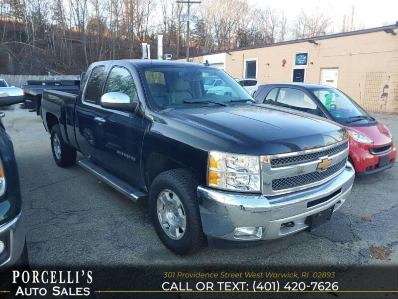 2013 Chevrolet Silverado 1500 4WD Ext Cab 143.5" LT, available for sale in West Warwick, Rhode Island | Porcelli's Auto Sales. West Warwick, Rhode Island
