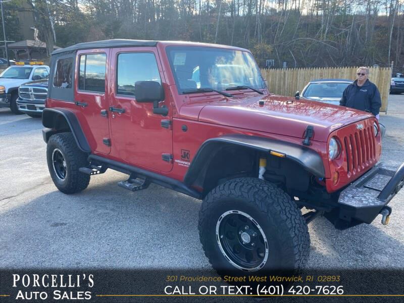 2008 Jeep Wrangler 4WD 4dr Unlimited X, available for sale in West Warwick, Rhode Island | Porcelli's Auto Sales. West Warwick, Rhode Island