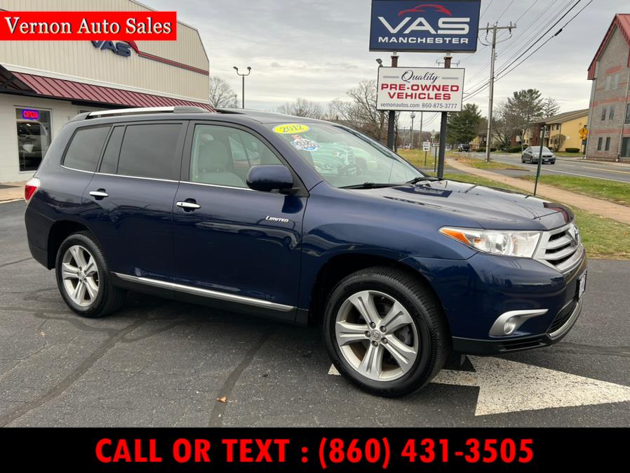 2012 Toyota Highlander FWD 4dr V6 Limited (Natl), available for sale in Manchester, Connecticut | Vernon Auto Sale & Service. Manchester, Connecticut 2012 Toyota Highlander FWD 4dr V6 Limited (Natl), available for sale in Manchester, Connecticut | Vernon Auto Sale & Service. Manchester, Connecticut