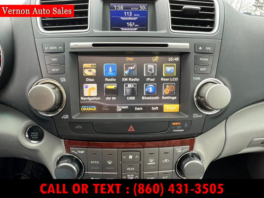 2012 Toyota Highlander FWD 4dr V6 Limited (Natl), available for sale in Manchester, Connecticut | Vernon Auto Sale & Service. Manchester, Connecticut 2012 Toyota Highlander FWD 4dr V6 Limited (Natl), available for sale in Manchester, Connecticut | Vernon Auto Sale & Service. Manchester, Connecticut