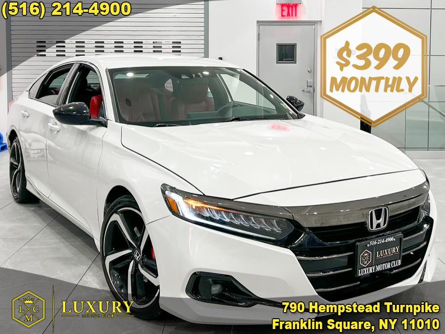 2021 Honda Accord Sedan Sport 1.5T CVT, available for sale in Franklin Square, New York | Luxury Motor Club. Franklin Square, New York