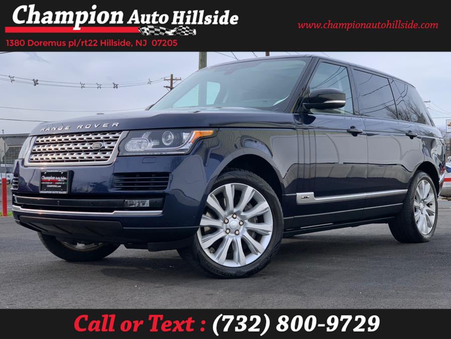 2017 Land Rover Range Rover V8 Supercharged LWB, available for sale in Hillside, New Jersey | Champion Auto Hillside. Hillside, New Jersey 2017 Land Rover Range Rover V8 Supercharged LWB, available for sale in Hillside, New Jersey | Champion Auto Hillside. Hillside, New Jersey