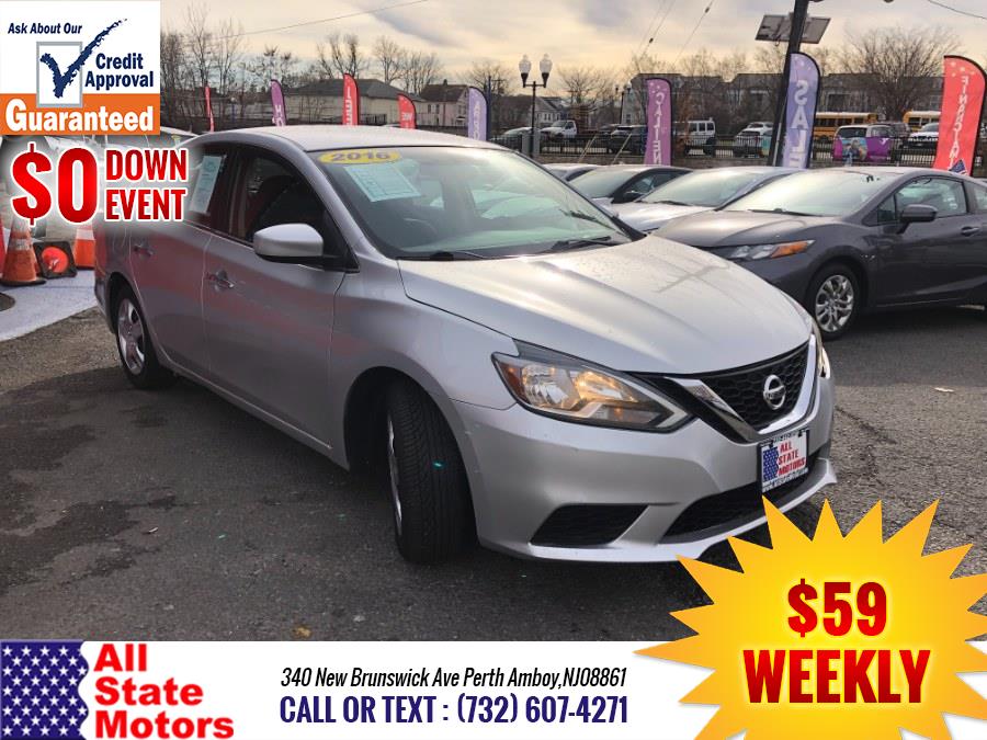 2016 Nissan Sentra 4dr Sdn I4 CVT SV, available for sale in Perth Amboy, New Jersey | All State Motor Inc. Perth Amboy, New Jersey 2016 Nissan Sentra 4dr Sdn I4 CVT SV, available for sale in Perth Amboy, New Jersey | All State Motor Inc. Perth Amboy, New Jersey