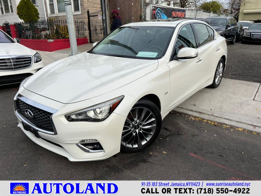 2018 INFINITI Q50 3.0t LUXE AWD, available for sale in Jamaica, New York | Sunrise Autoland. Jamaica, New York