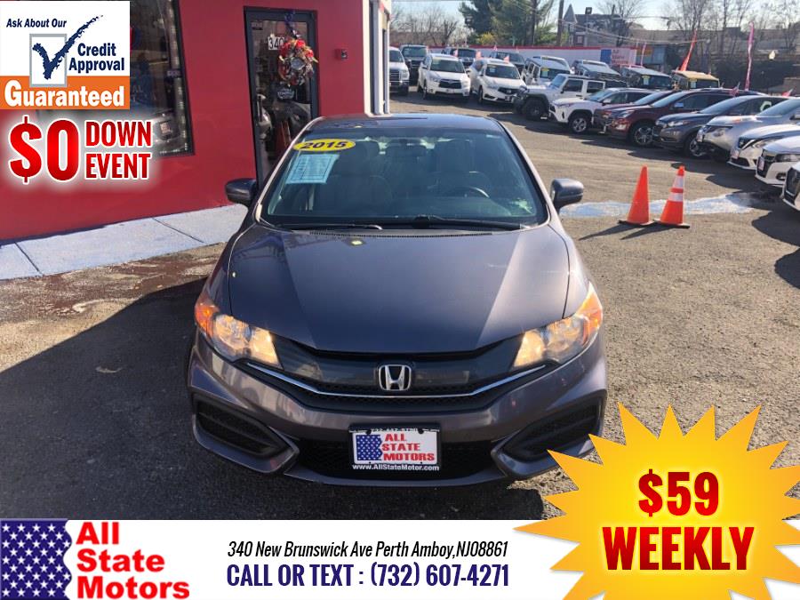 2015 Honda Civic Coupe 2dr CVT LX, available for sale in Perth Amboy, New Jersey | All State Motor Inc. Perth Amboy, New Jersey 2015 Honda Civic Coupe 2dr CVT LX, available for sale in Perth Amboy, New Jersey | All State Motor Inc. Perth Amboy, New Jersey