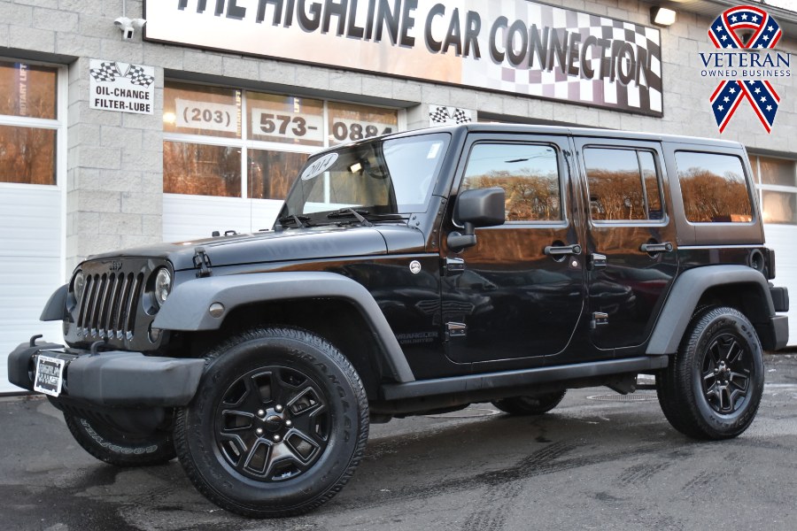 2014 Jeep Wrangler Unlimited 4WD 4dr Sport, available for sale in Waterbury, Connecticut | Highline Car Connection. Waterbury, Connecticut