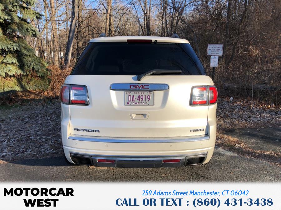 2014 GMC Acadia AWD 4dr Denali, available for sale in Manchester, Connecticut | Motorcar West. Manchester, Connecticut 2014 GMC Acadia AWD 4dr Denali, available for sale in Manchester, Connecticut | Motorcar West. Manchester, Connecticut