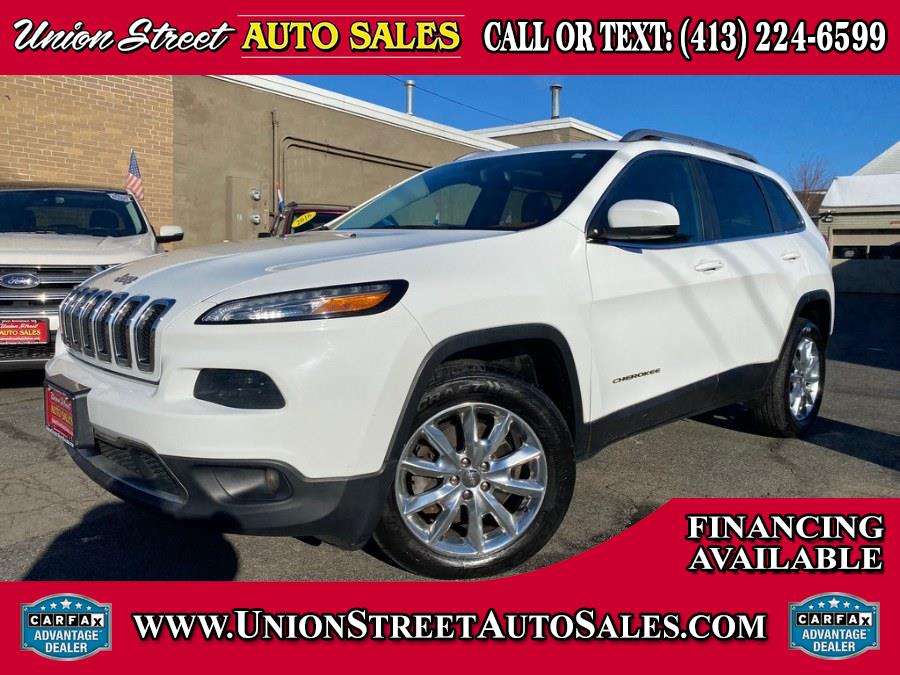 2015 Jeep Cherokee 4WD 4dr Limited, available for sale in West Springfield, Massachusetts | Union Street Auto Sales. West Springfield, Massachusetts