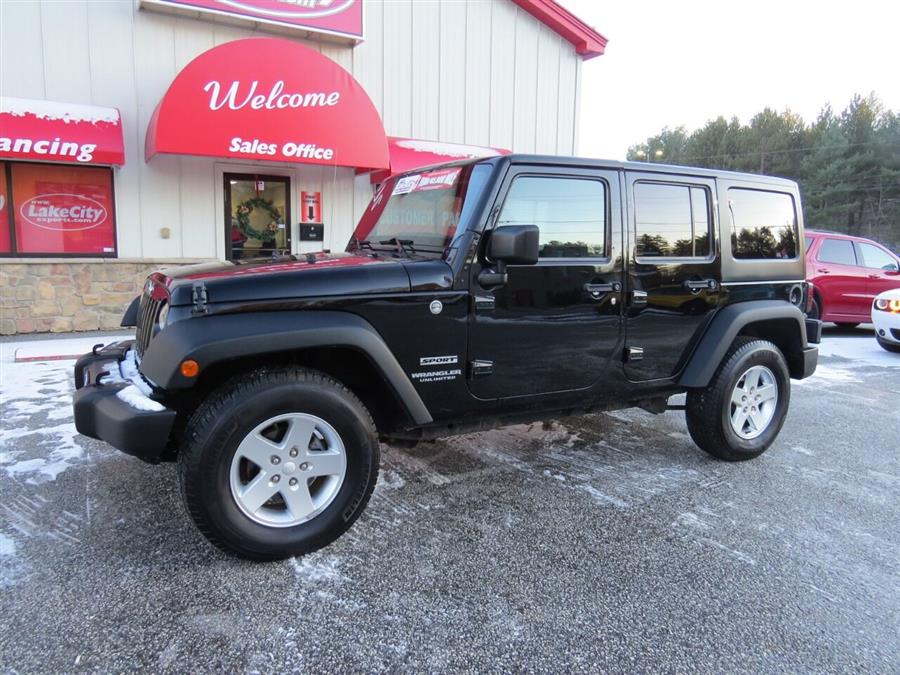 2016 Jeep Wrangler Unlimited Sport S 4x4 4dr SUV, available for sale in Auburn, Maine | Lake City Exports Inc. Auburn, Maine 2016 Jeep Wrangler Unlimited Sport S 4x4 4dr SUV, available for sale in Auburn, Maine | Lake City Exports Inc. Auburn, Maine