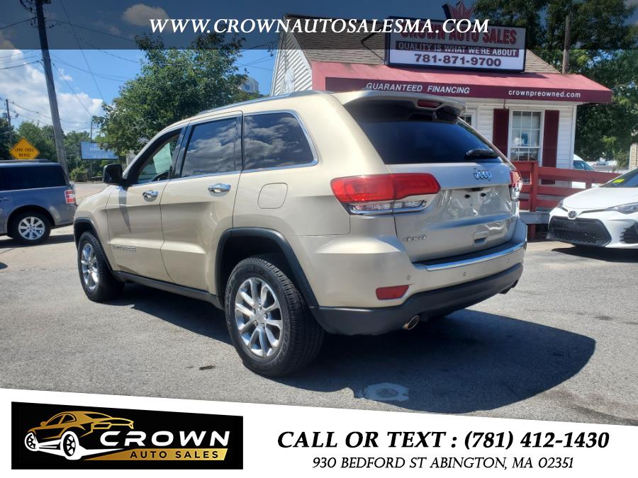 2014 Jeep Grand Cherokee 4WD 4dr Limited, available for sale in Abington, Massachusetts | Crown Auto Sales. Abington, Massachusetts 2014 Jeep Grand Cherokee 4WD 4dr Limited, available for sale in Abington, Massachusetts | Crown Auto Sales. Abington, Massachusetts
