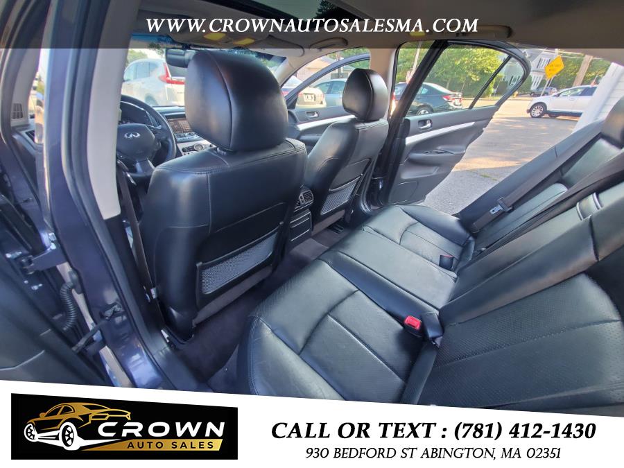 2009 Infiniti G37 Sedan 4dr x AWD, available for sale in Abington, Massachusetts | Crown Auto Sales. Abington, Massachusetts 2009 Infiniti G37 Sedan 4dr x AWD, available for sale in Abington, Massachusetts | Crown Auto Sales. Abington, Massachusetts