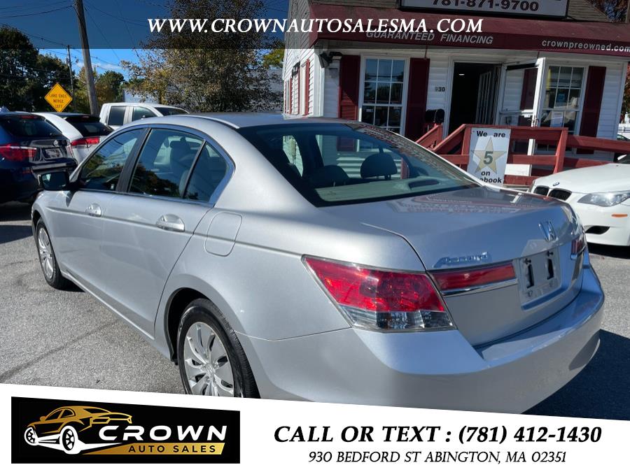 2012 Honda Accord Sdn 4dr I4 Auto LX, available for sale in Abington, Massachusetts | Crown Auto Sales. Abington, Massachusetts 2012 Honda Accord Sdn 4dr I4 Auto LX, available for sale in Abington, Massachusetts | Crown Auto Sales. Abington, Massachusetts