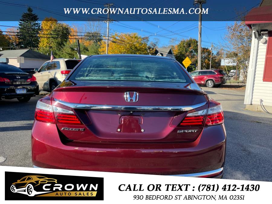 2016 Honda Accord Sedan 4dr I4 CVT Sport, available for sale in Abington, Massachusetts | Crown Auto Sales. Abington, Massachusetts 2016 Honda Accord Sedan 4dr I4 CVT Sport, available for sale in Abington, Massachusetts | Crown Auto Sales. Abington, Massachusetts