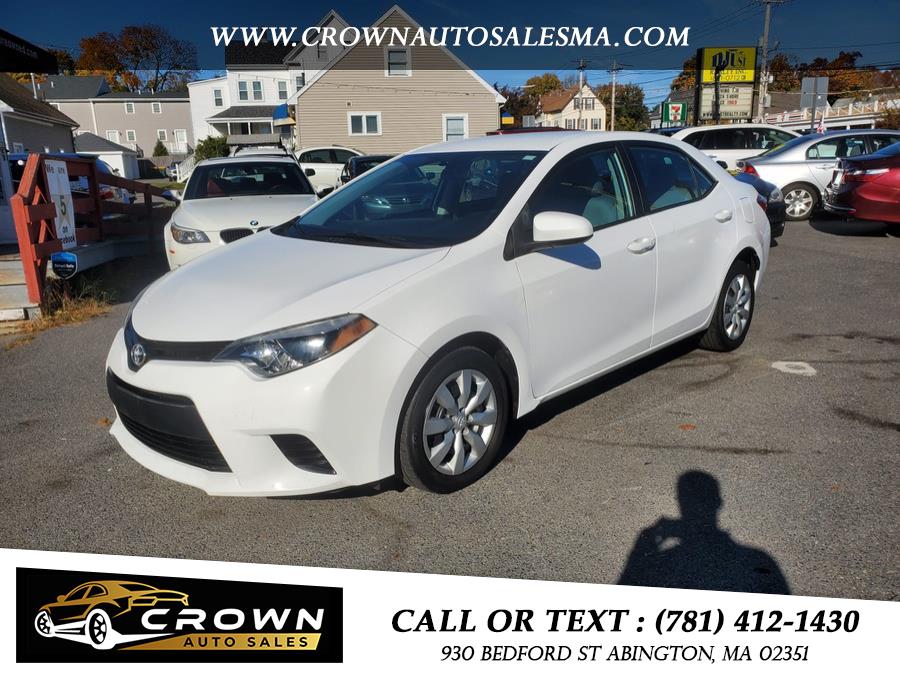 2014 Toyota Corolla 4dr Sdn CVT LE (Natl), available for sale in Abington, Massachusetts | Crown Auto Sales. Abington, Massachusetts 2014 Toyota Corolla 4dr Sdn CVT LE (Natl), available for sale in Abington, Massachusetts | Crown Auto Sales. Abington, Massachusetts