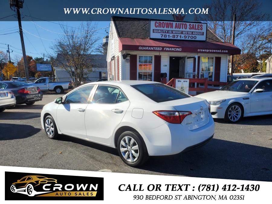 2014 Toyota Corolla 4dr Sdn CVT LE (Natl), available for sale in Abington, Massachusetts | Crown Auto Sales. Abington, Massachusetts 2014 Toyota Corolla 4dr Sdn CVT LE (Natl), available for sale in Abington, Massachusetts | Crown Auto Sales. Abington, Massachusetts