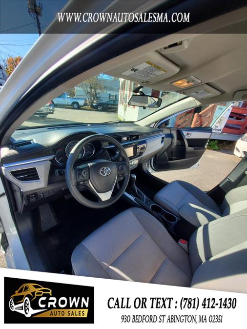 2014 Toyota Corolla 4dr Sdn CVT LE (Natl), available for sale in Abington, Massachusetts | Crown Auto Sales. Abington, Massachusetts 2014 Toyota Corolla 4dr Sdn CVT LE (Natl), available for sale in Abington, Massachusetts | Crown Auto Sales. Abington, Massachusetts