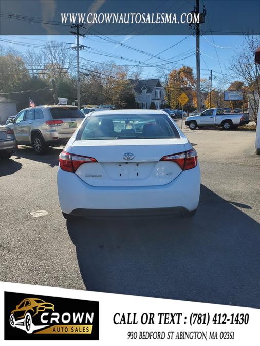 2014 Toyota Corolla 4dr Sdn CVT LE (Natl), available for sale in Abington, Massachusetts | Crown Auto Sales. Abington, Massachusetts 2014 Toyota Corolla 4dr Sdn CVT LE (Natl), available for sale in Abington, Massachusetts | Crown Auto Sales. Abington, Massachusetts