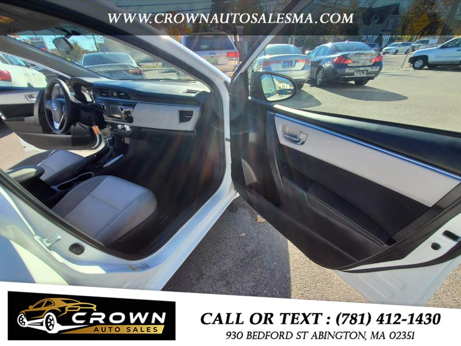 2014 Toyota Corolla 4dr Sdn CVT LE (Natl), available for sale in Abington, Massachusetts | Crown Auto Sales. Abington, Massachusetts 2014 Toyota Corolla 4dr Sdn CVT LE (Natl), available for sale in Abington, Massachusetts | Crown Auto Sales. Abington, Massachusetts