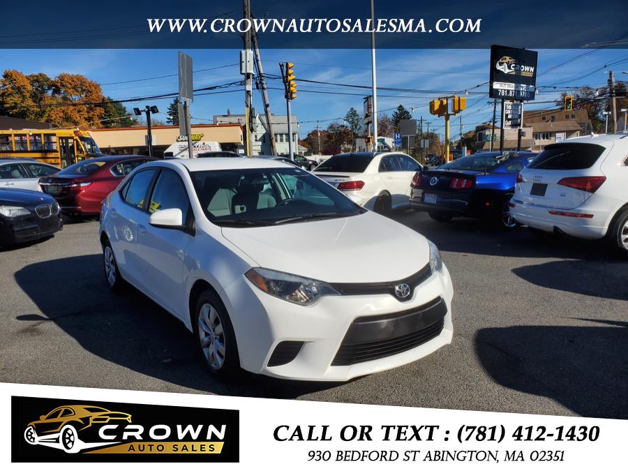 2014 Toyota Corolla 4dr Sdn CVT LE (Natl), available for sale in Abington, Massachusetts | Crown Auto Sales. Abington, Massachusetts 2014 Toyota Corolla 4dr Sdn CVT LE (Natl), available for sale in Abington, Massachusetts | Crown Auto Sales. Abington, Massachusetts